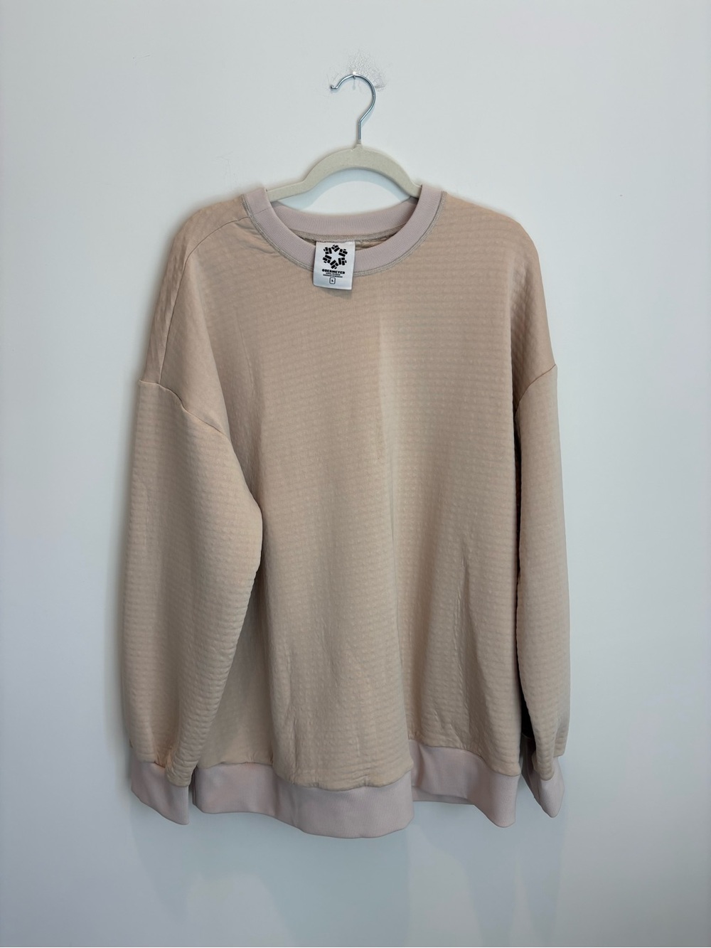 Obermeyer Men's Crewneck Sweater — Light Beige